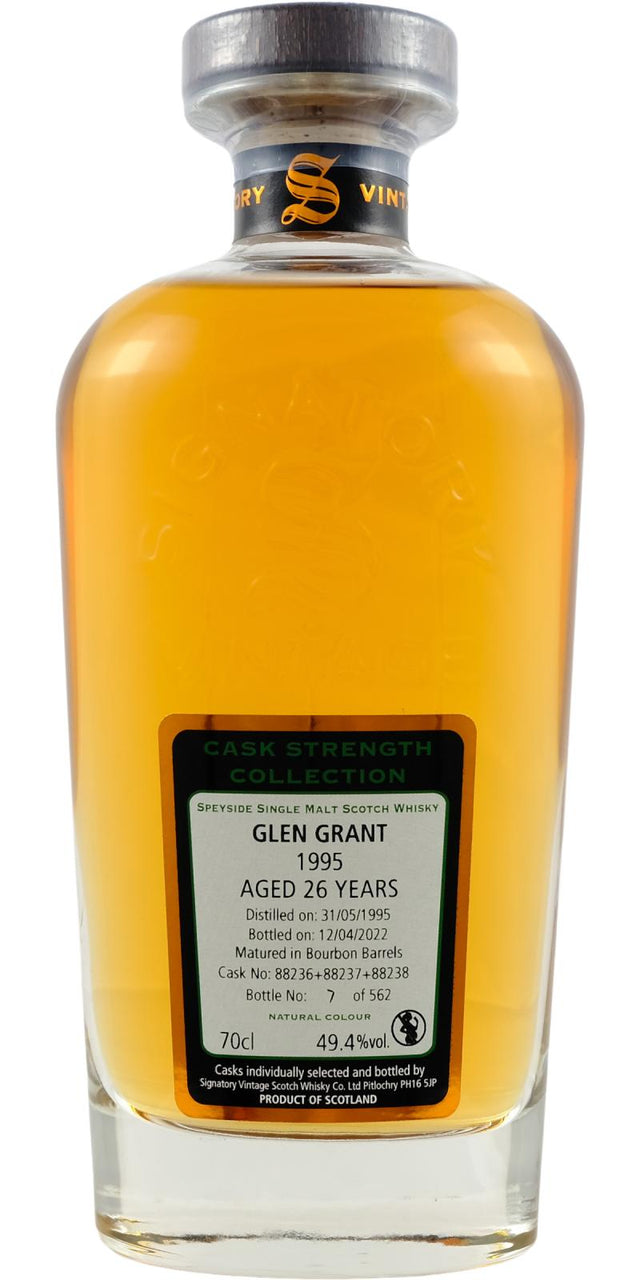 Glen Grant 26 Year Old (D.1995, B.2022) Signatory Vintage Scotch Whisky | 700ML at CaskCartel.com