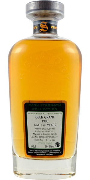 Glen Grant 26 Year Old (D.1995, B.2022) Signatory Vintage Scotch Whisky | 700ML at CaskCartel.com