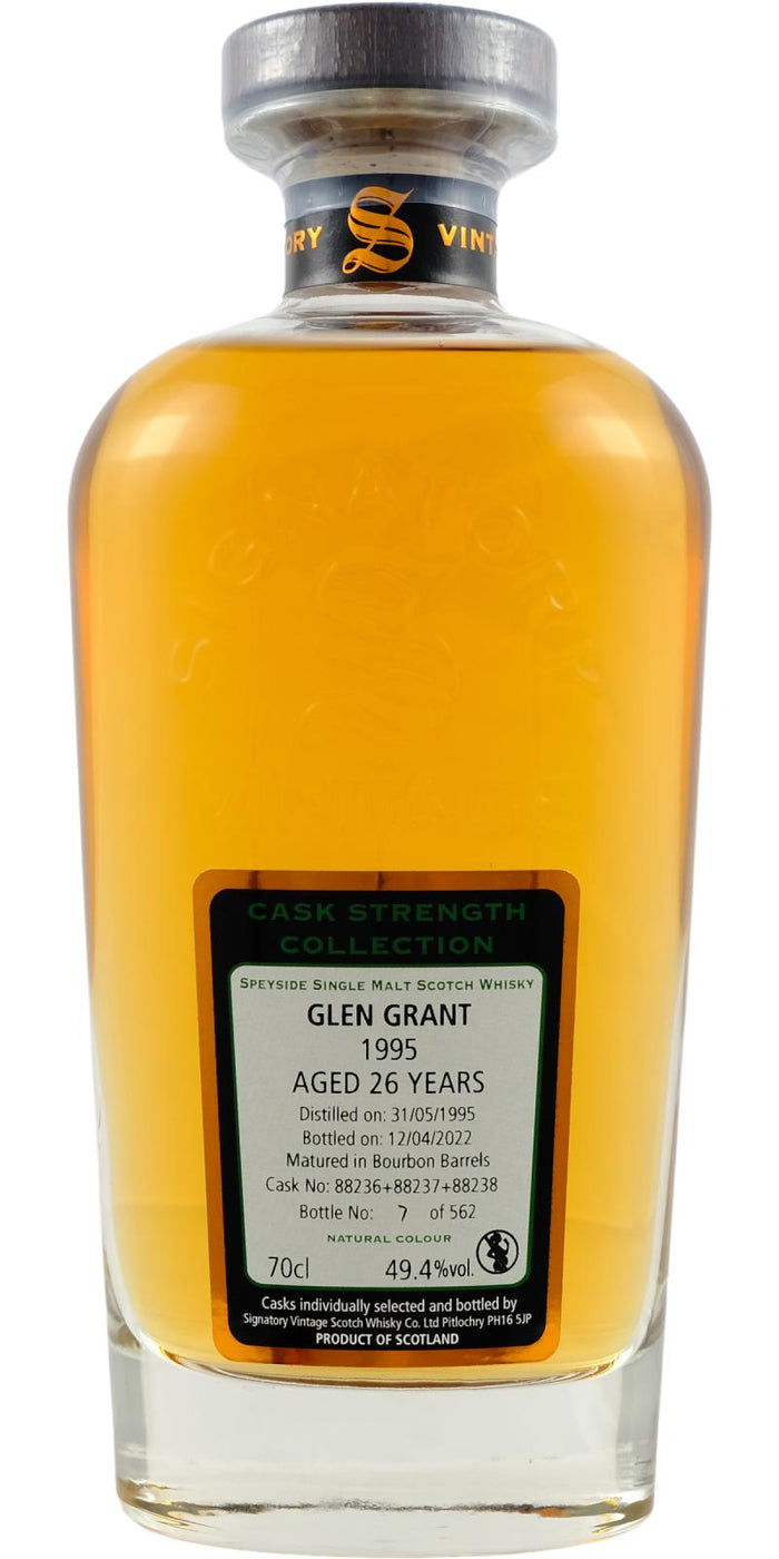 Glen Grant 26 Year Old (D.1995, B.2022) Signatory Vintage Scotch Whisky | 700ML