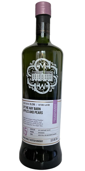 Glen Moray 2006 SMWS 35.296 Up the hay barn apples and pears 15 Year Old 2021 Release (Cask #35.296) Single Malt Scotch Whisky | 700ML at CaskCartel.com