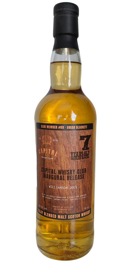 Williamson 2015 Inaugural Release 7 Year Old Scotch Whisky | 700ML at CaskCartel.com