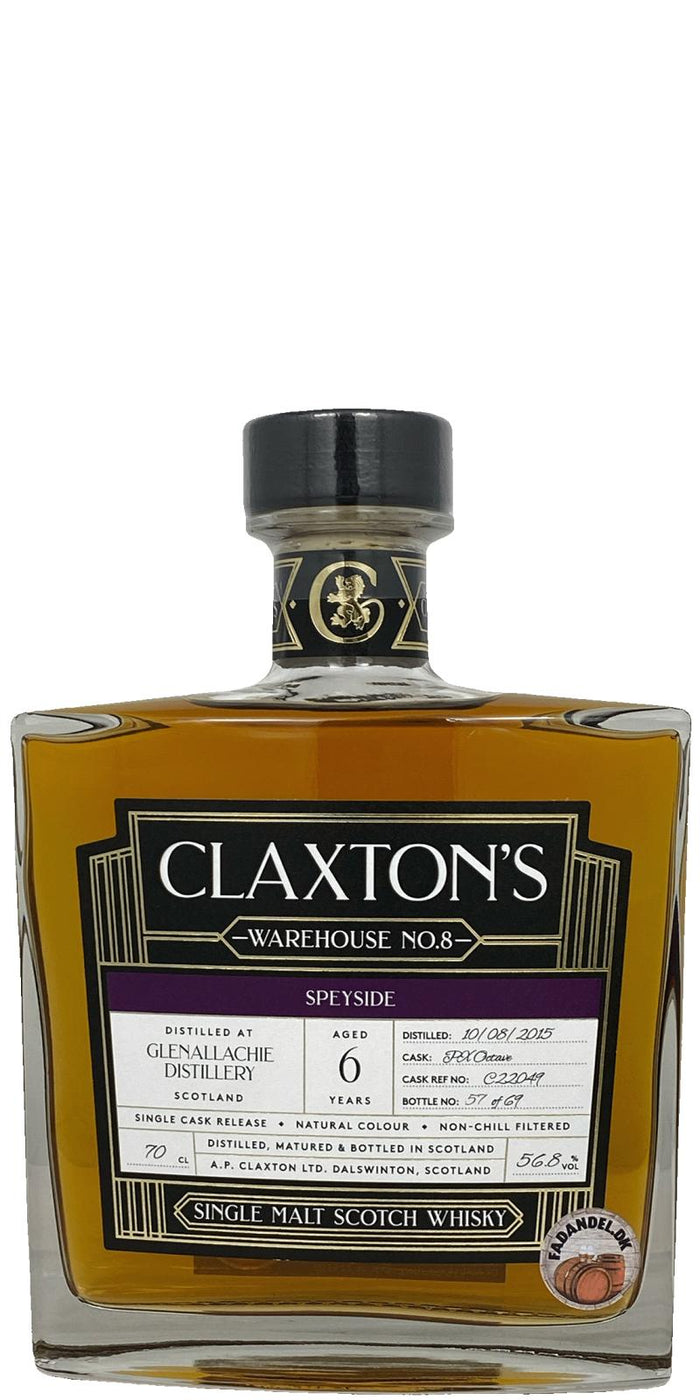 Glenallachie 2015 Claxton's Exclusive 6 Year Old Scotch Whisky | 700ML