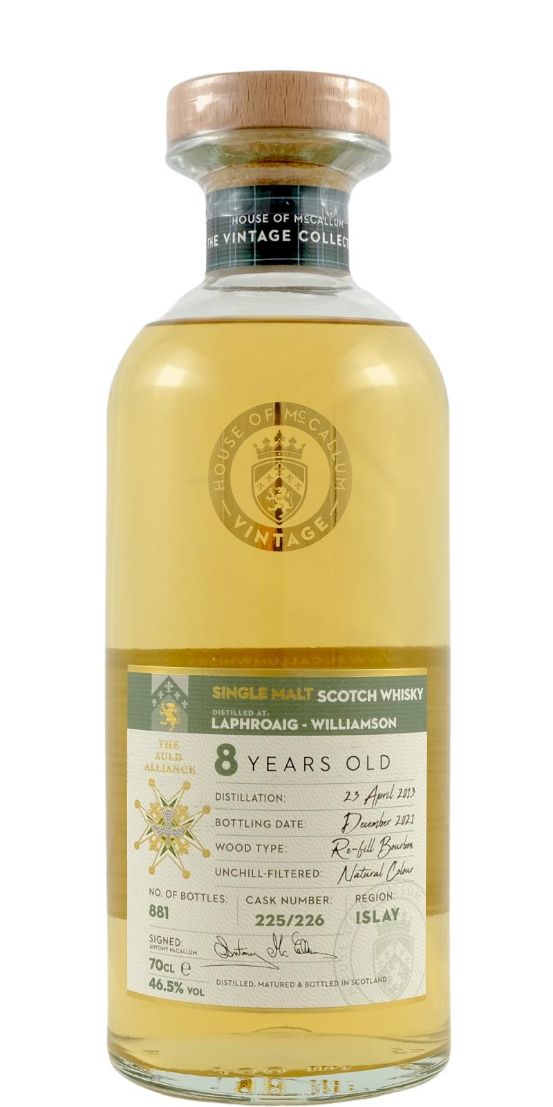 Laphroaig 2013 HoMc 8 Year Old (2021) Release (Cask #225/226) Scotch Whisky | 700ML at CaskCartel.com