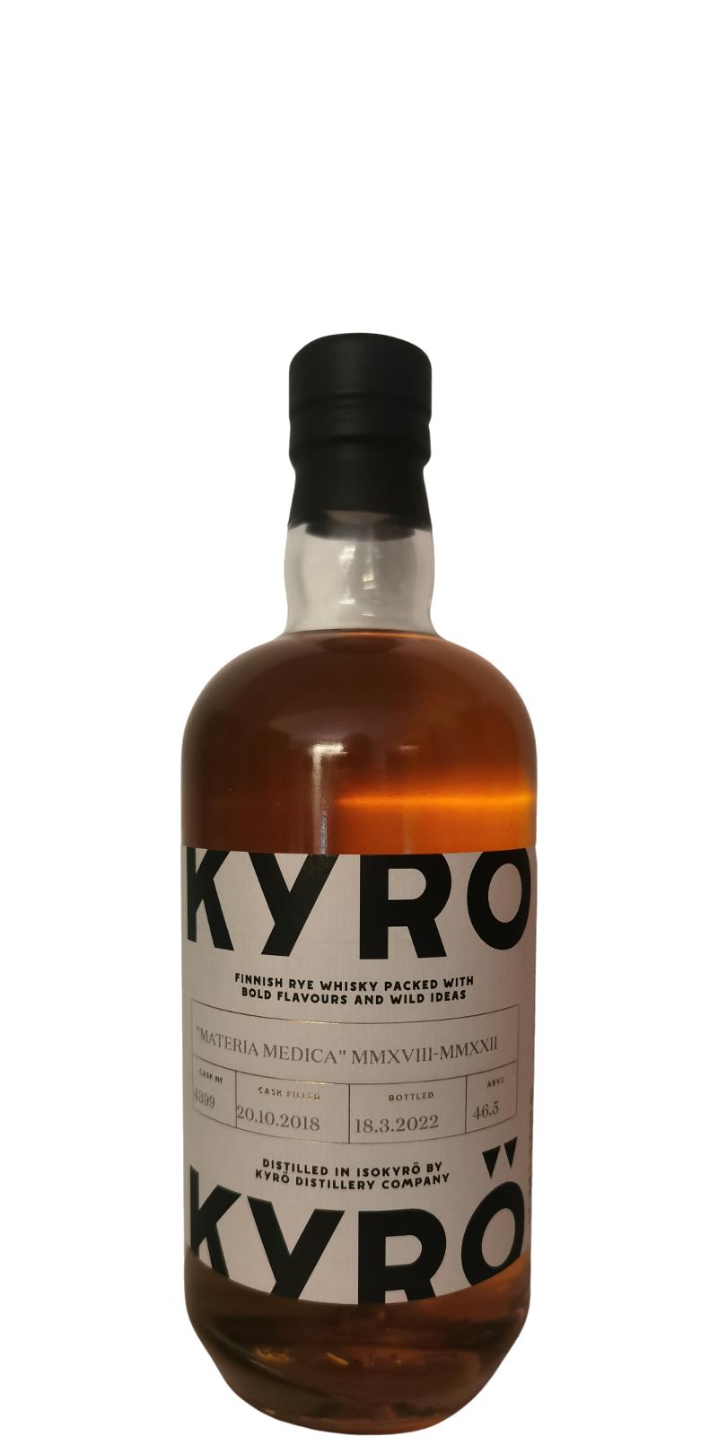 Kyro 2018 Materia Medica MMXVIII-MMXXII Whisky | 500ML at CaskCartel.com