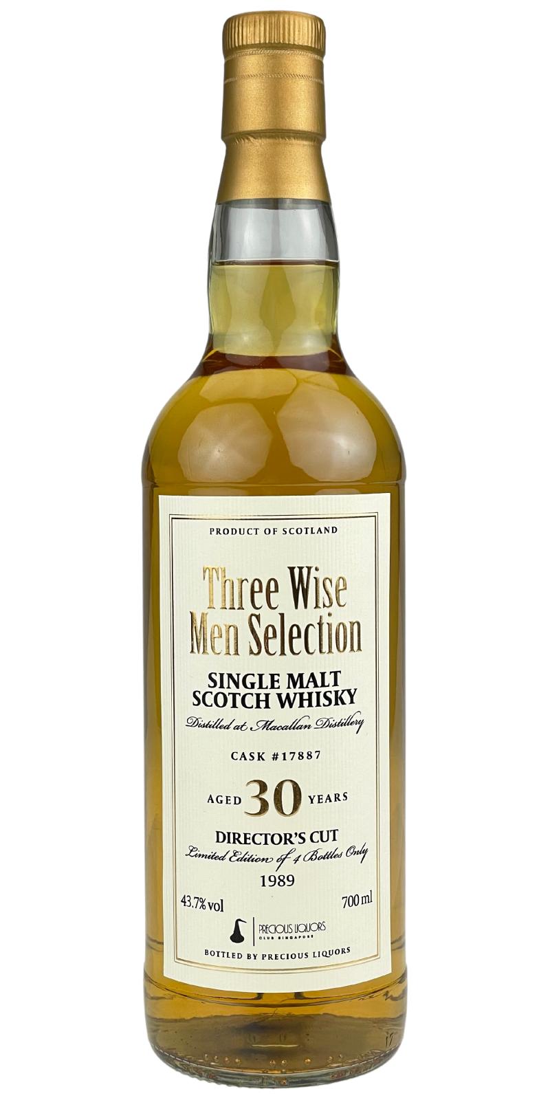 Macallan 1989 PrLi Three Wise Men Selection (Cask #17887) 30 Year Old 2019 Release Single Malt Scotch Whisky | 700ML at CaskCartel.com