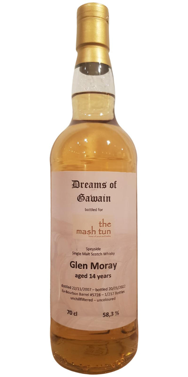 Glen Moray 2007 Dreams of Gawain The Mash Tun 14 Year Old Scotch Whisky | 700ML at CaskCartel.com