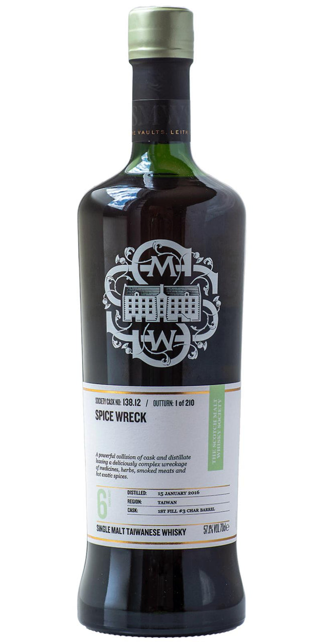 Nantou 2016 SMWS Cask No. 138.12 Spice Wreck Single Malt Taiwanese Whisky | 700ML at CaskCartel.com