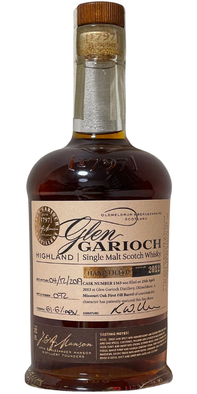 Glen Garioch 2012 Handfilled - Distillery only (Cask #1363) 2019 Release Single Malt Scotch Whisky | 700ML at CaskCartel.com