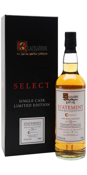 Glen Moray 1990 BA Blackadder Statement Edition No. 40 31 Year Old (2021) Release (Cask #4563) Scotch Whisky | 700ML at CaskCartel.com