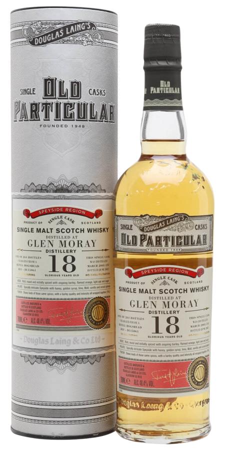Glen Moray Old Particular Single Cask #15061 2003 18 Year Old Whisky | 700ML