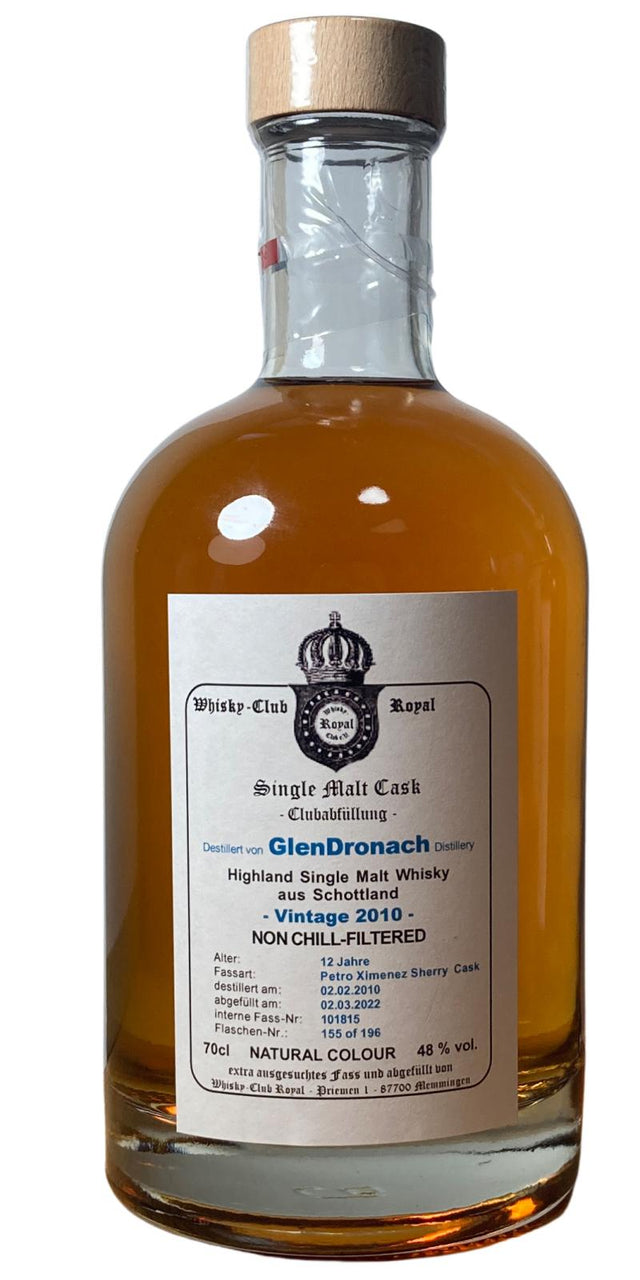 Glendronach 2010 (Whisky Club Royal) 12 Year Old Club Filling Scotch Whisky | 700ML at CaskCartel.com