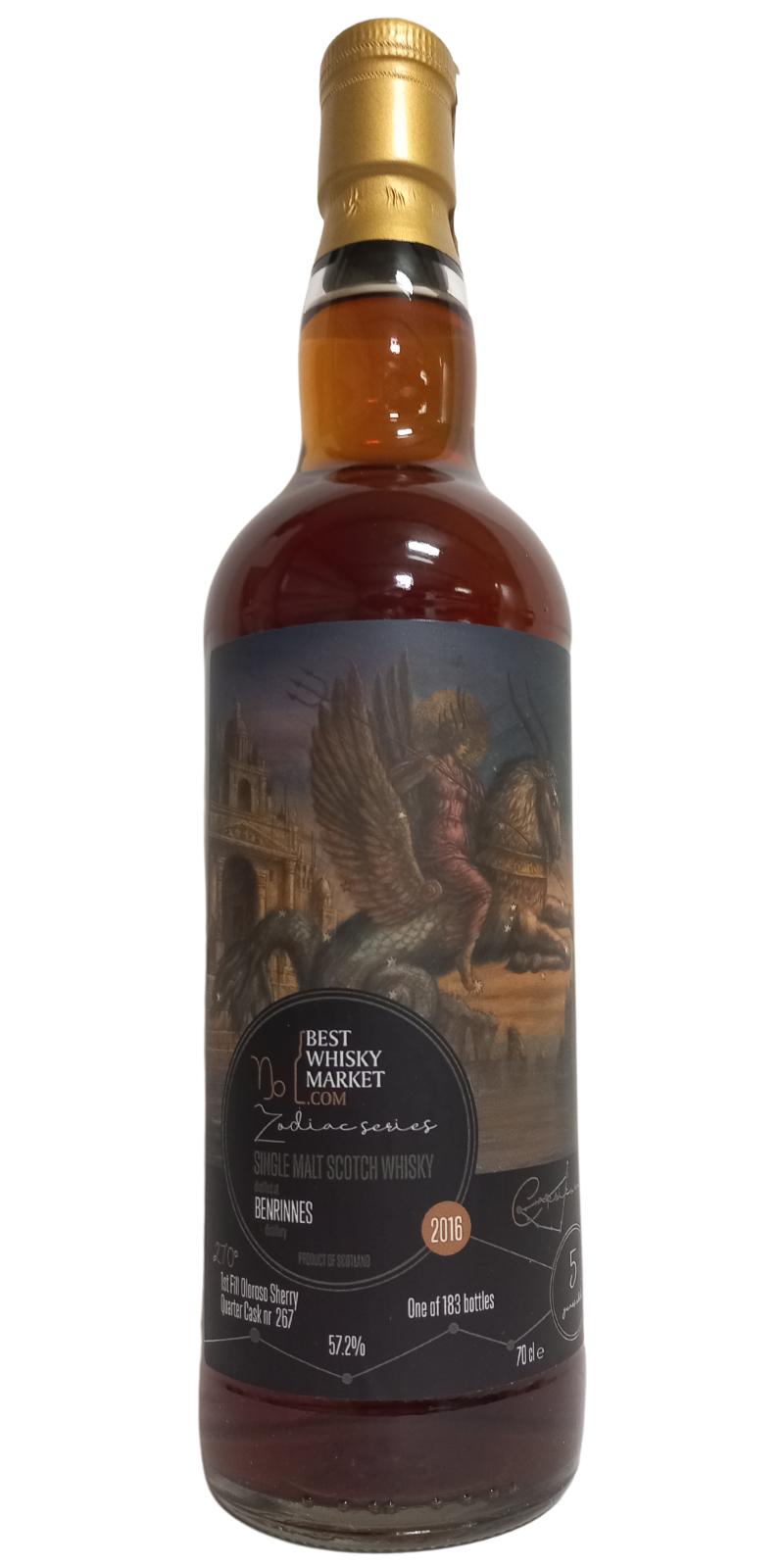 Benrinnes 2016 1st Fill Oloroso Sherry Zodiac Series – Capricorn Best Whisky Market Scotch Whisky | 700ML at CaskCartel.com