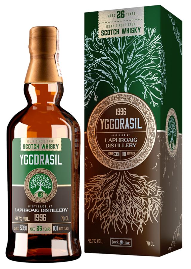 Laphroaig 1996 JaTa Yggdrasil 26 Year Old Single Cask Scotch Whisky | 700ML at CaskCartel.com