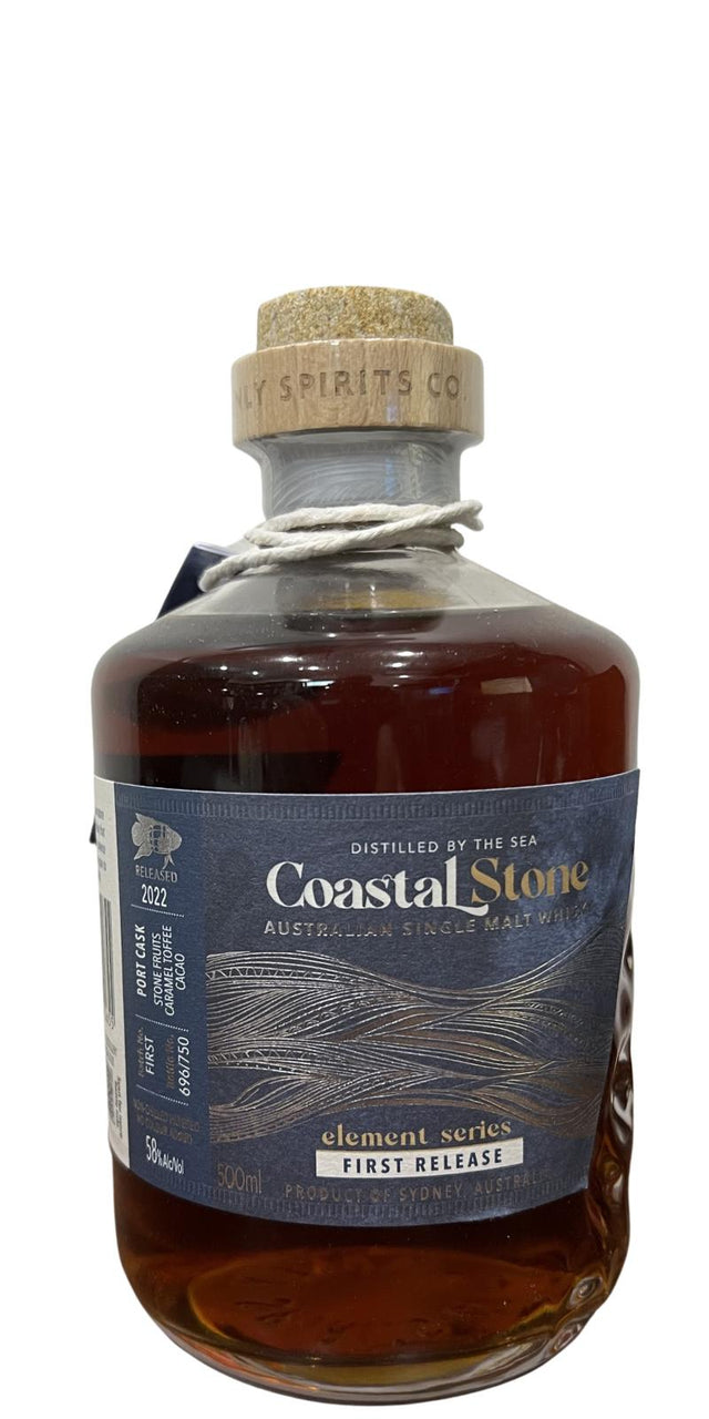 Coastal Stone Elements First Release Port Cask Australian Single Malt Whisky | 500ML at CaskCartel.com