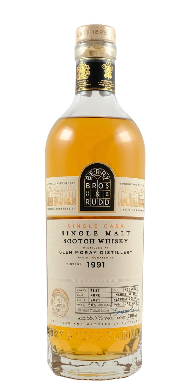 Glen Moray 1991 (Berry Bros & Rudd) Single Malt Scotch Whisky | 700ML at CaskCartel.com