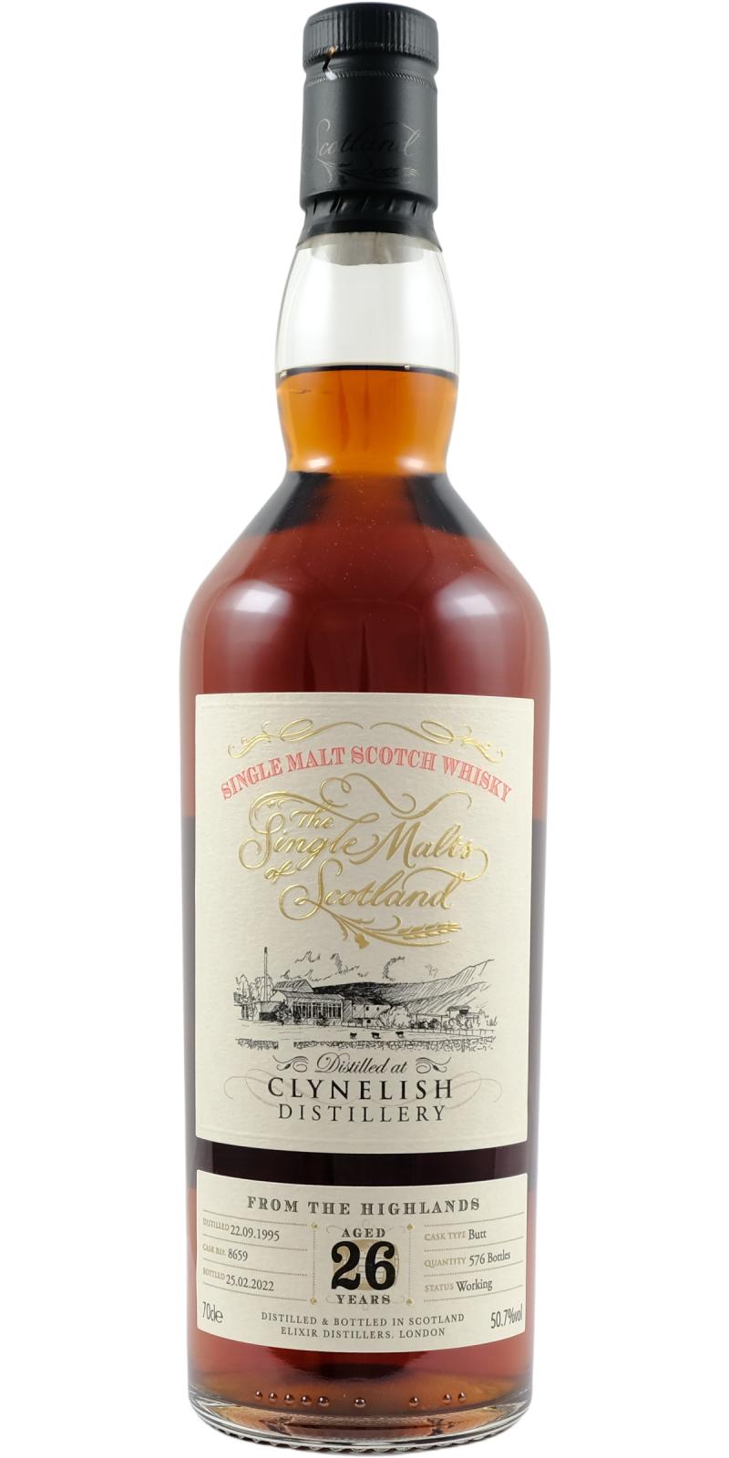 Clynelish Single Malts Of Scotland Single Cask #8659 1995 26 Year Old Whisky | 700ML at CaskCartel.com