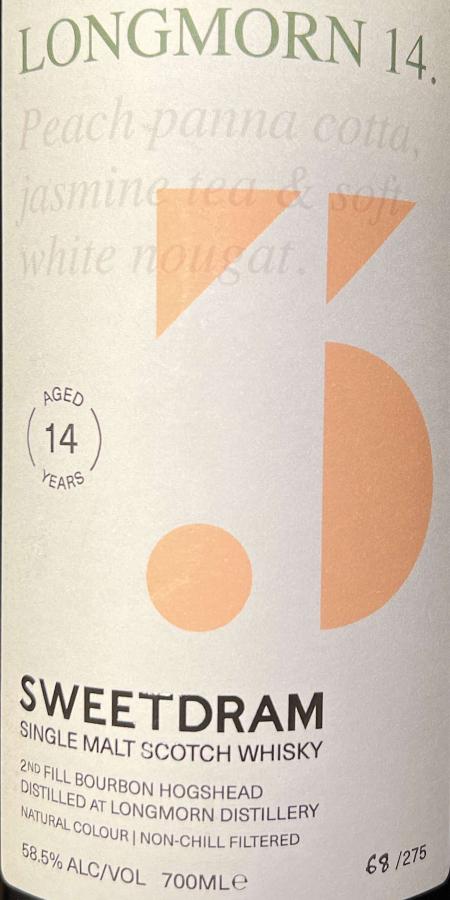 Longmorn 2007 (Sweetdram) 14 Year Old Single Malt Scotch Whisky | 700ML at CaskCartel.com