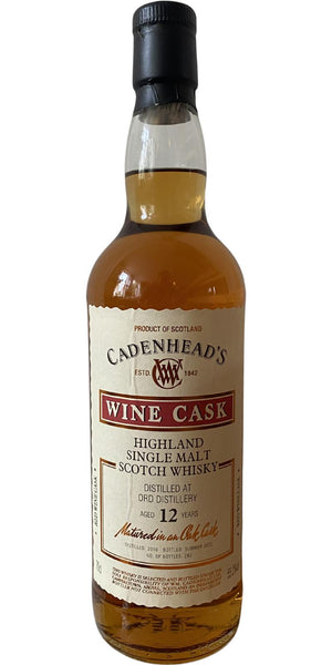 Glen Ord 2010 (Cadenhead's) Wood Range - Wine Cask 12 Year Old Scotch Whisky | 700ML at CaskCartel.com