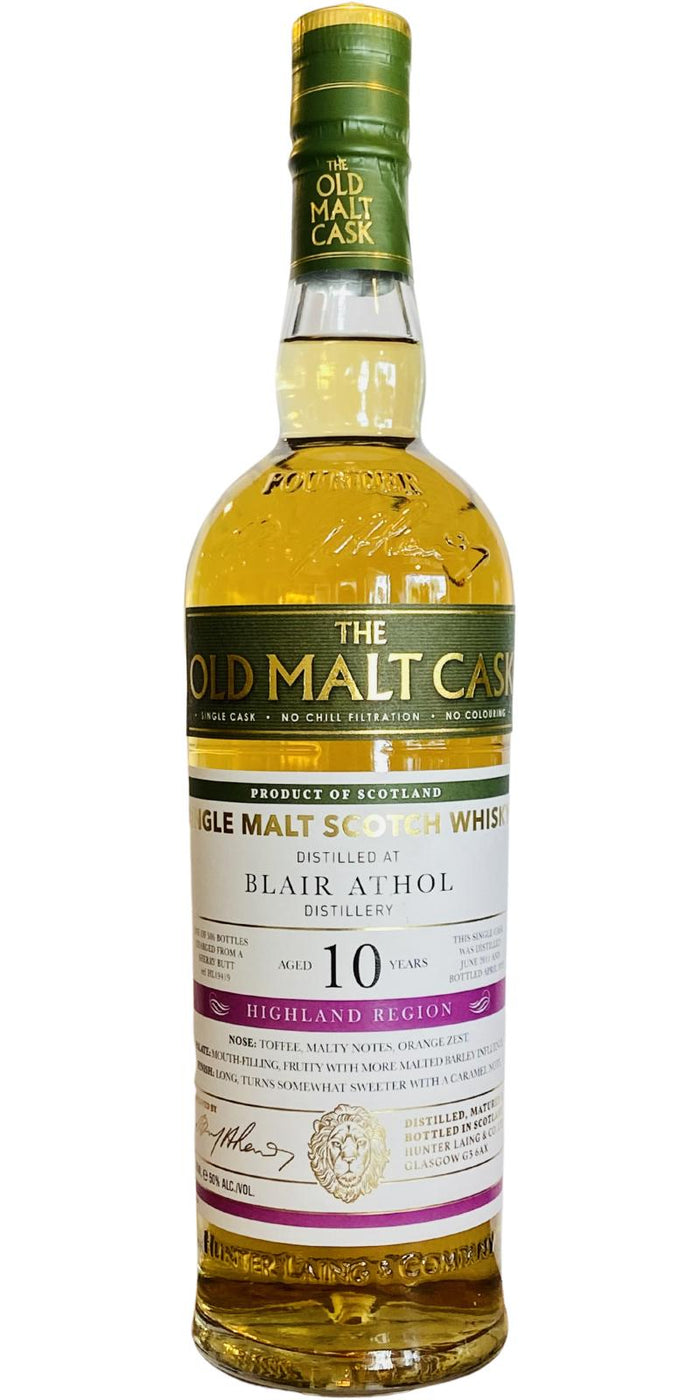 Blair Athol Old Malt Cask Single Sherry Cask #19419 2011 10 Year Old Whisky | 700ML