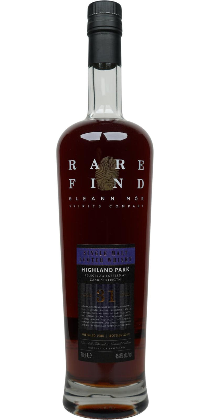 Highland Park Gleann Mor Rare Find Single Cask 1988 31 Year Old Whisky | 700ML