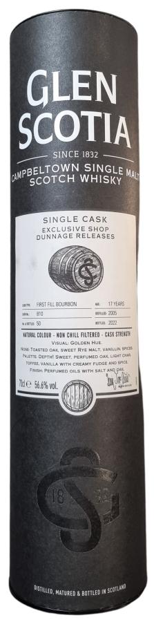 Glen Scotia 2005 (17 Year Old) Single Cask Dunnage Releases Scotch Whisky | 700ML at CaskCartel.com