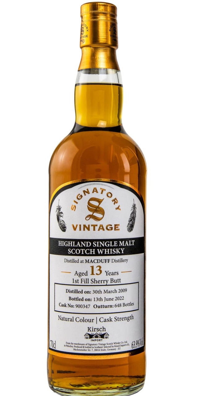 Macduff 2009 (Signatory Vintage) Natural Colour | Cask Strength (13 Year Old) Highland Single Malt Scotch Whisky at CaskCartel.com