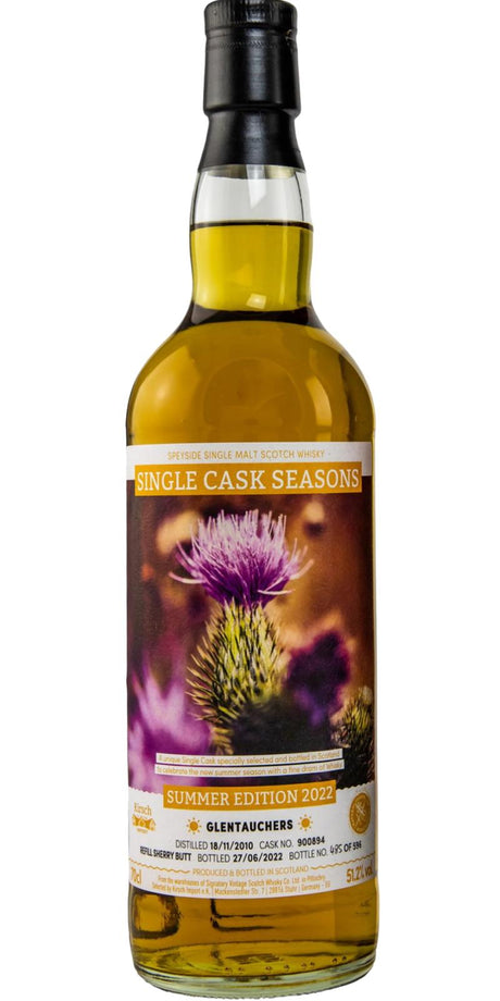 Glentauchers 2010 (Signatory Vintage) Single Cask Seasons Vintage Scotch Whisky at CaskCartel.com