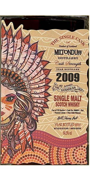 Miltonduff 2009 (The Single Cask Ltd.) Artemis the Goddess (Cask #900030) 2019 Release Single Malt Scotch Whisky | 700ML at CaskCartel.com