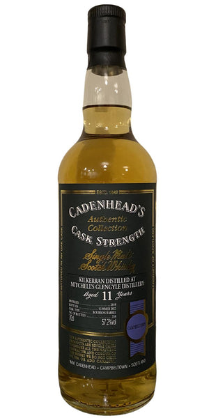 Kilkerran 2010 (Cadenhead's) 11 Year Old Authentic Collection Scotch Whisky | 700ML at CaskCartel.com