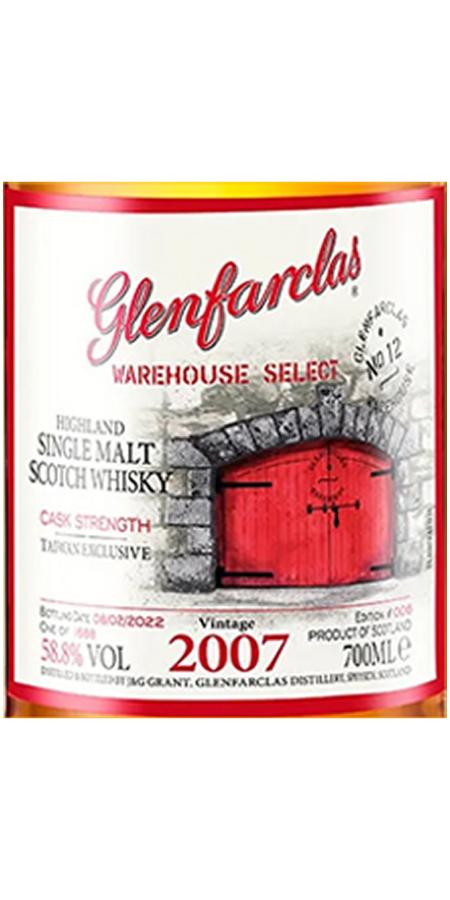 Glenfarclas 2007 Warehouse Select - Edition #006 Highland Single Malt Scotch Whisky at CaskCartel.com