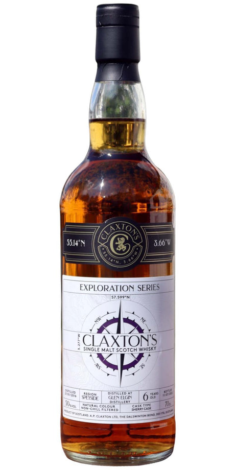Glen Elgin 2016 (Claxton's) Exploration Series (6 Year Old) Single Malt Scotch Whisky at CaskCartel.com