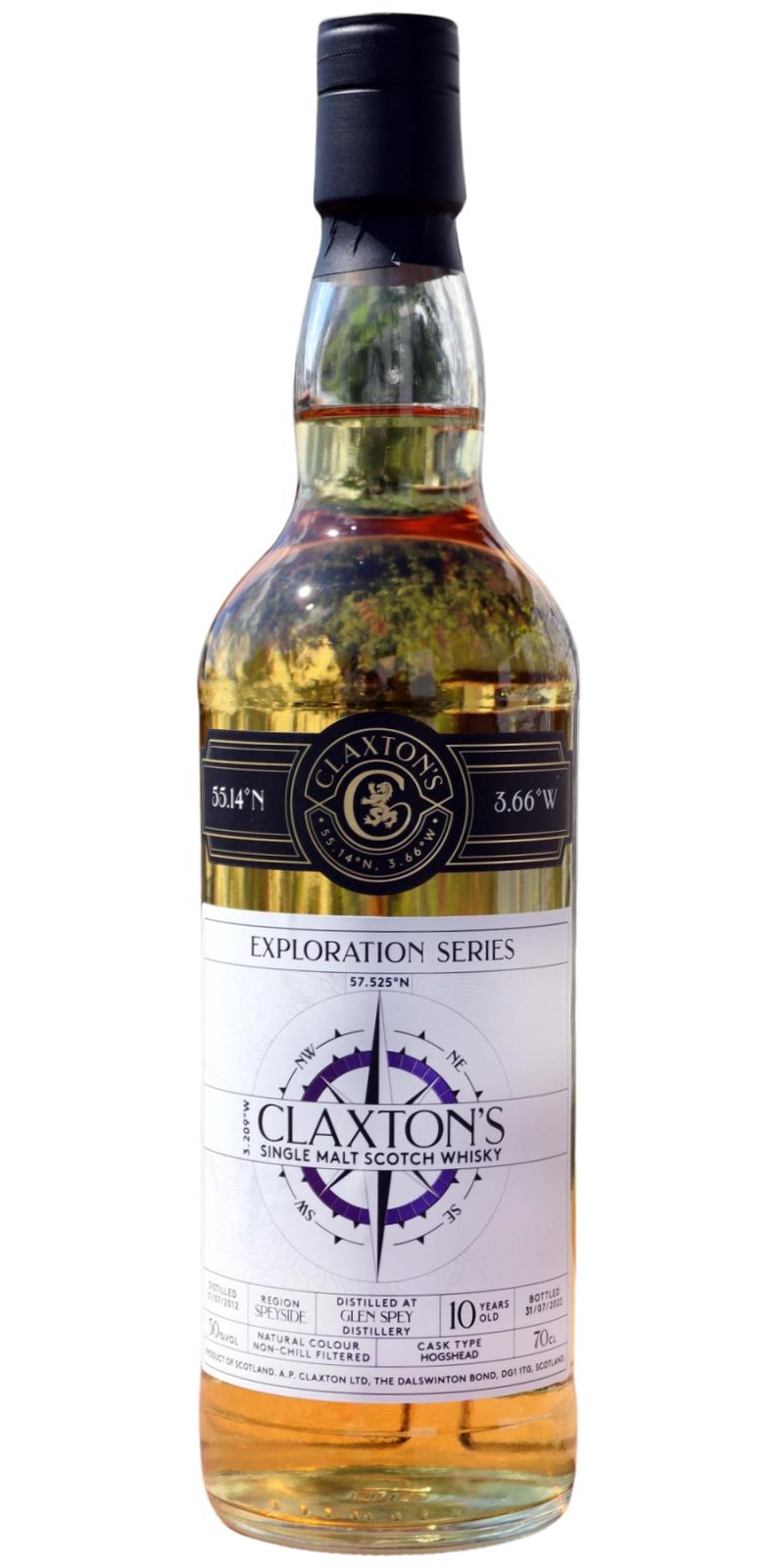 Glen Spey 2012 (Claxton's) Exploration Series (10 Year Old) Single Malt Scotch Whisky at CaskCartel.com