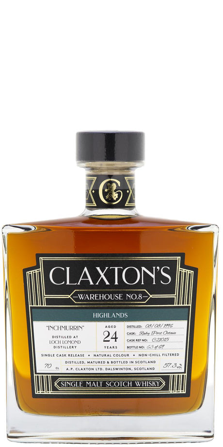 Inchmurrin 1996 Cl Warehouse No. 8 24 Year Old 2021 Release (Cask #C21015) Single Malt Scotch Whisky | 700ML at CaskCartel.com