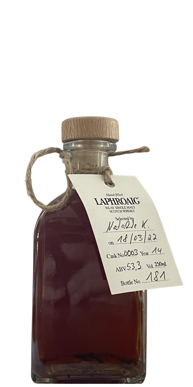 Laphroaig 14-Year-Old Handfilled - Distillery only Islay Single Malt Scotch Whisky | 250ML at CaskCartel.com