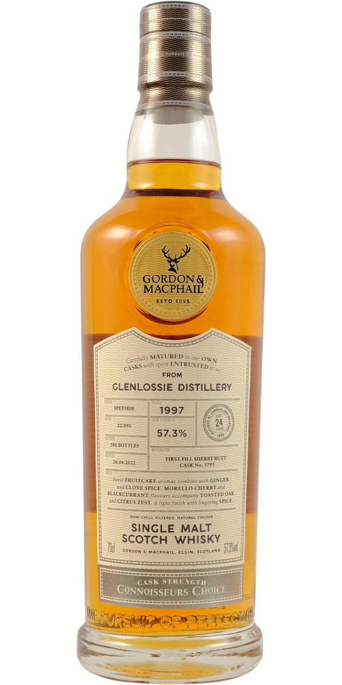 Glenlossie 1997 (Gordon & MacPhail) Connoisseurs Choice - Cask Strength (24 Year Old) Single Malt Scotch Whisky | 700ML