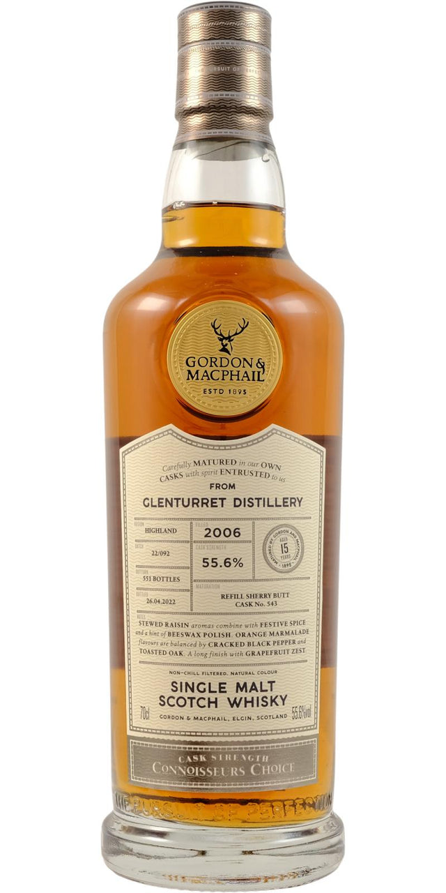 Glenturret 2006 (Gordon & MacPhail) Connoisseurs Choice Cask Strength (15 Year Old) Single Malt Scotch Whisky at CaskCartel.com