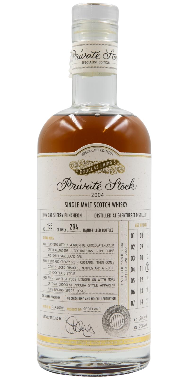 Glenturret 2004 (Douglas Laing) Private Stock 18 Year Old Scotch Whisky | 700ML at CaskCartel.com