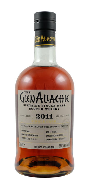 Glenallachie 2011, 11 Year Old, Ruby Port Pipe #7448 Scotch Whisky | 700ML at CaskCartel.com
