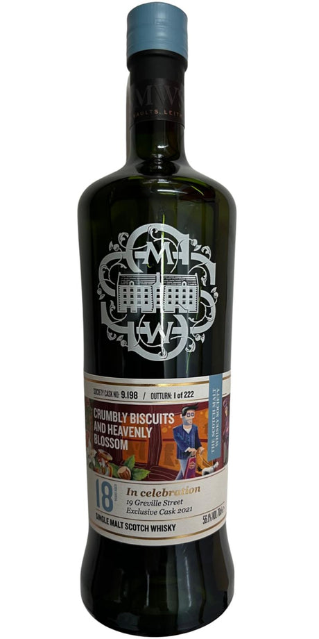 Glen Grant 18-year-old SMWS 9.198 Crumbly Biscuits and Heavenly Blossom 18 Year Old 2021 Release (Cask #9.198) Single Malt Scotch Whisky | 700ML at CaskCartel.com