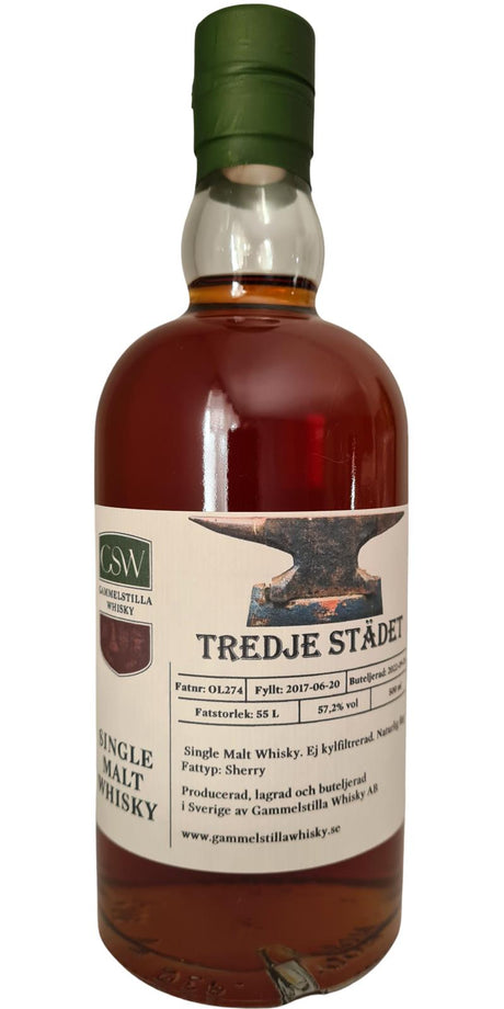 Gammelstilla 2017 Private Cask - Tredje Städet Single Malt Whisky | 500ML at CaskCartel.com