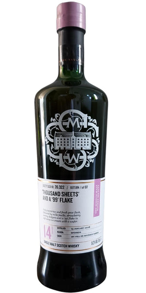 Glen Moray 2008 (The Scotch Malt Whisky Society) 35.322 'Thousand sheet' and a '99' flake (14 Year Old) Single Malt Whisky at CaskCartel.com