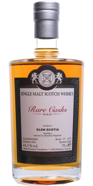 Glen Scotia 1991 (Malts of Scotland) Rare Casks Range Single Malt Scotch Whisky at CaskCartel.com