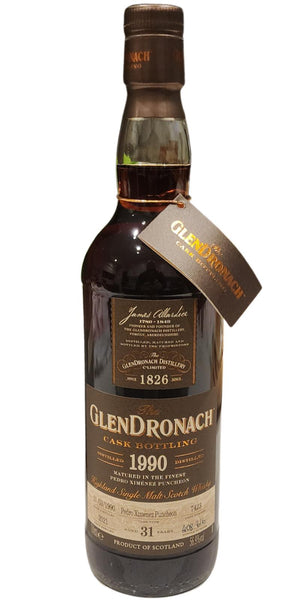 Glendronach 1990 Cask Bottling - Batch 19 31 Year Old (2021) Release (Cask #7423) Scotch Whisky | 700ML at CaskCartel.com