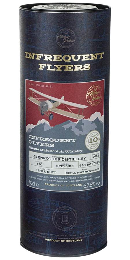 Glenrothes 2012 (Alistair Walker Whisky Company) Infrequent Flyers (10 Year Old) Single Malt Scotch Whisky | 700ML