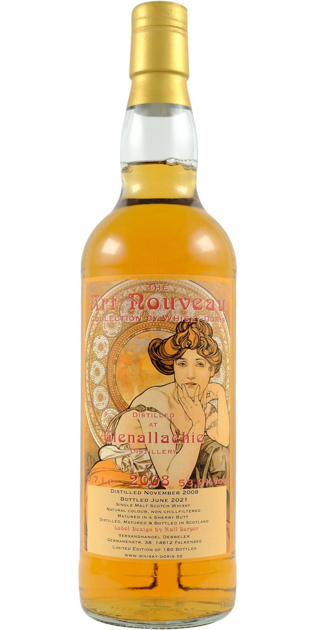 Glenallachie 2008 WD Art Nouveau 12 Year Old (2021) Release Scotch Whisky | 700ML at CaskCartel.com