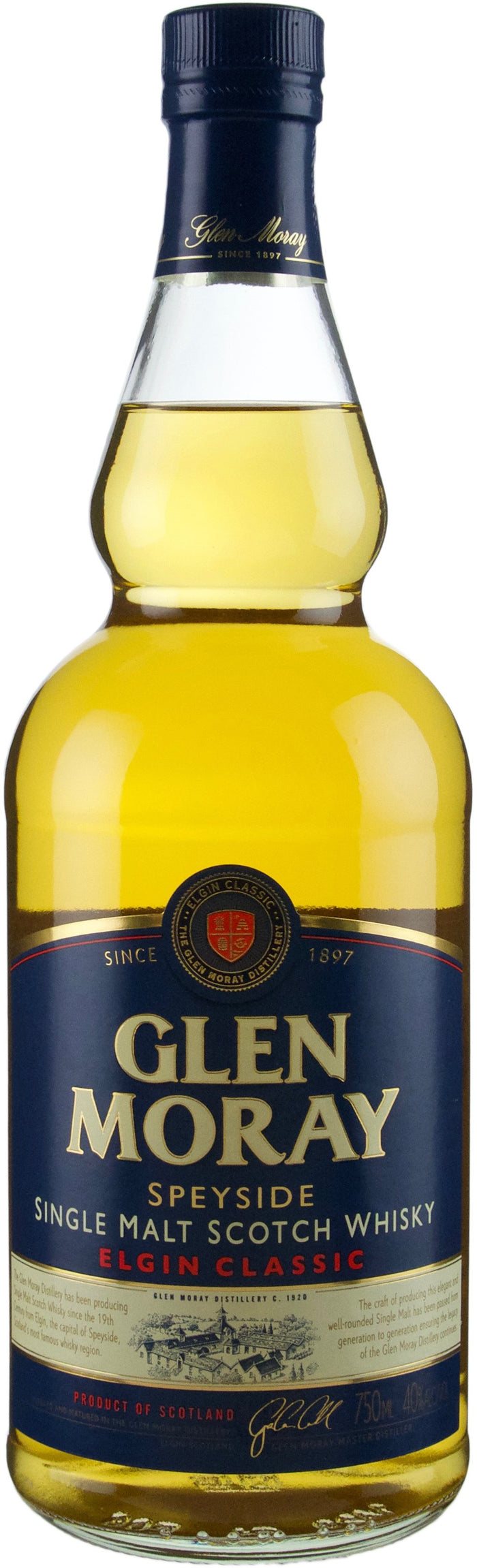 Glen Moray Elgin Classic Single Malt Scotch Whiskey
