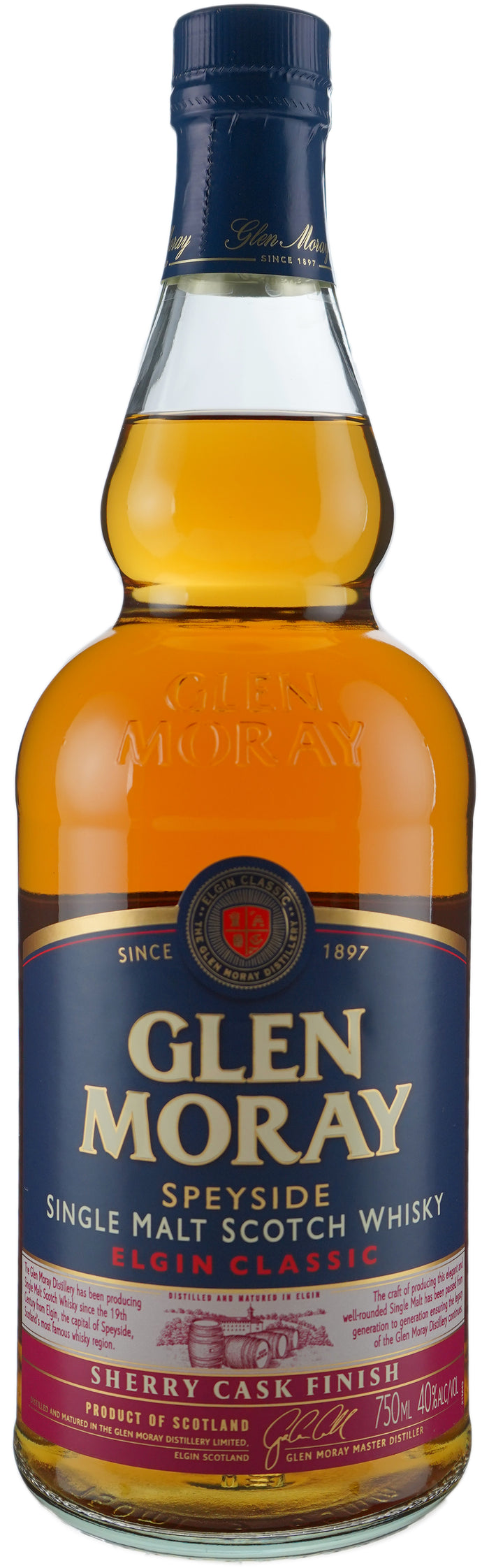 Glen Moray Elgin Classic Sherry Cask Finish Single Malt Scotch Whiskey