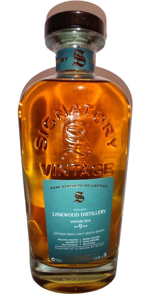 Linkwood 2013 (Signatory Vintage) Cask Strength Collection (9 Year Old) Speside Single Malt Scotch Whisky at CaskCartel.com