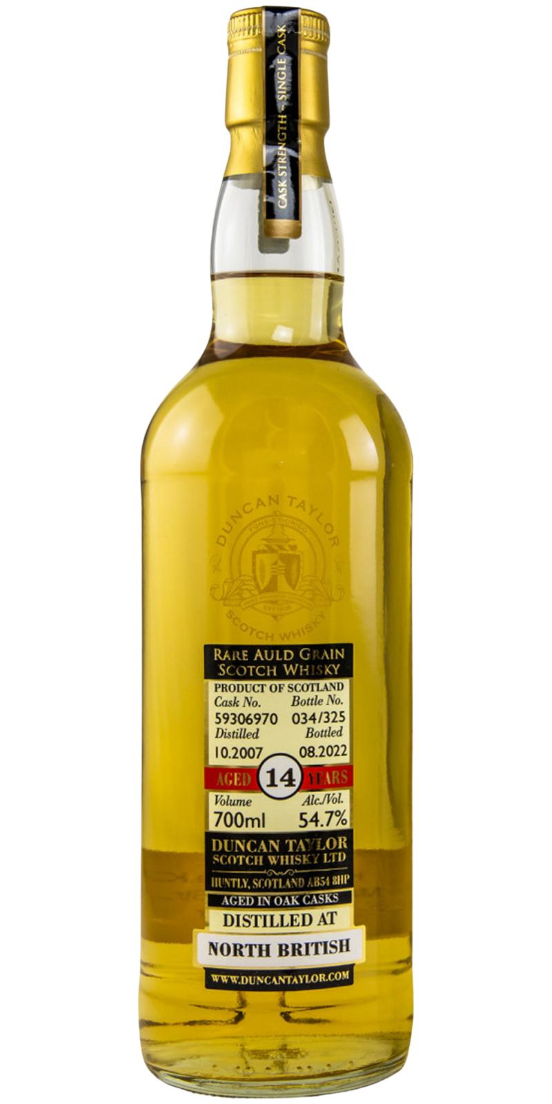 North British 2007 (Duncan Taylor) Rare Auld (14 Year Old) Single Grain whisky at CaskCartel.com