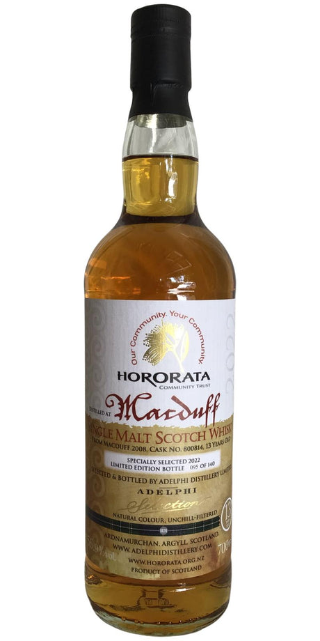 Macduff 2008 (Adelphi) Hororata Highland Games 2022 Release (13 Year Old) Single Malt Scotch Whisky at CaskCartel.com